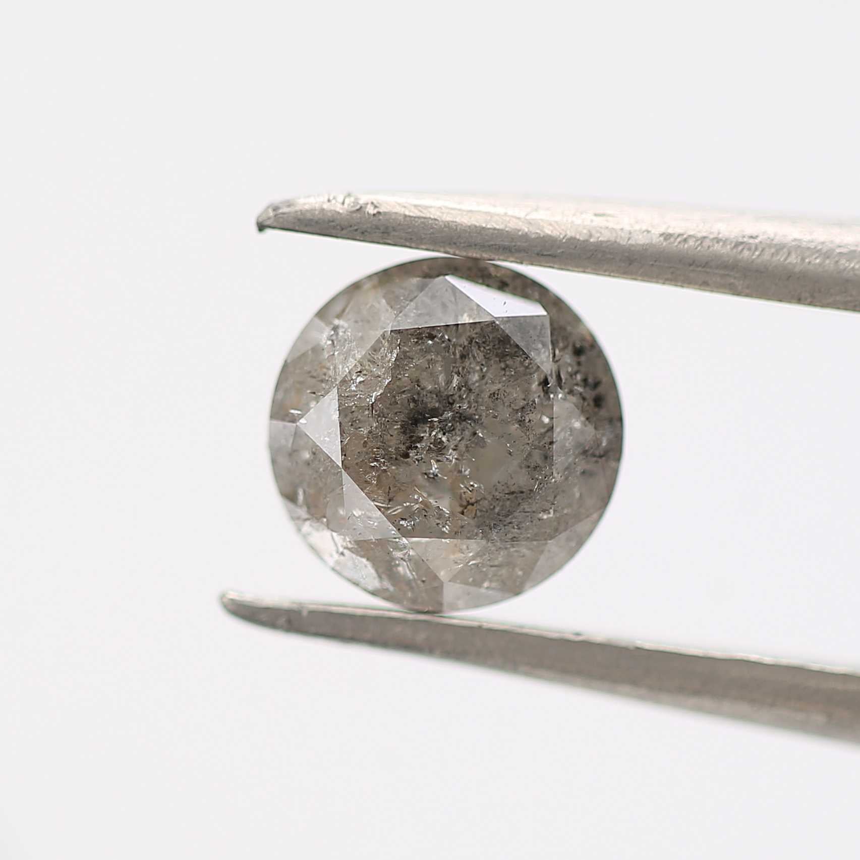 0.93 Carat Fancy Gray Salt And Pepper Round Natural Loose Diamond